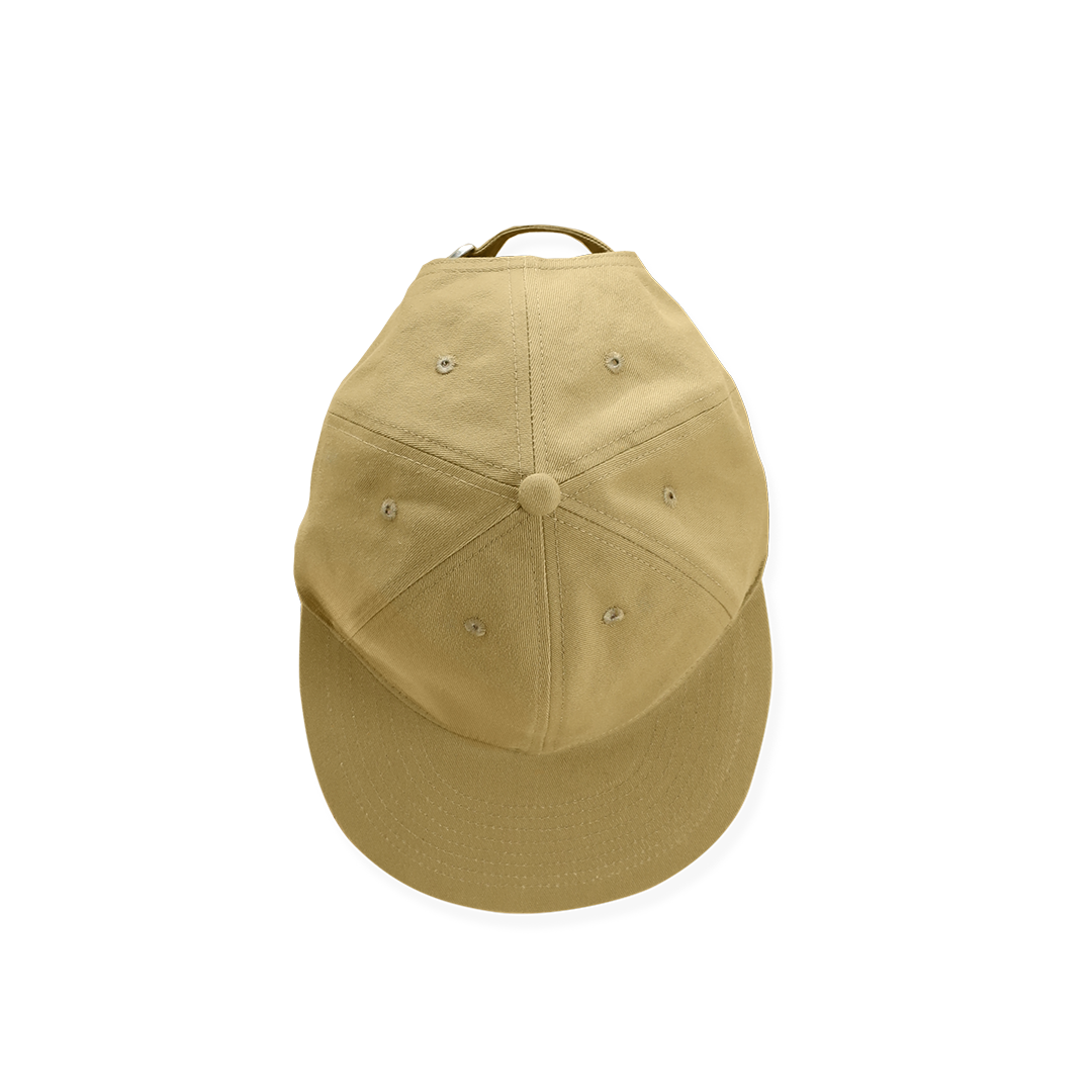 Close-up detail of Japanese 300 gram chino twill fabric used in the Chino Six Panel Ball Cap