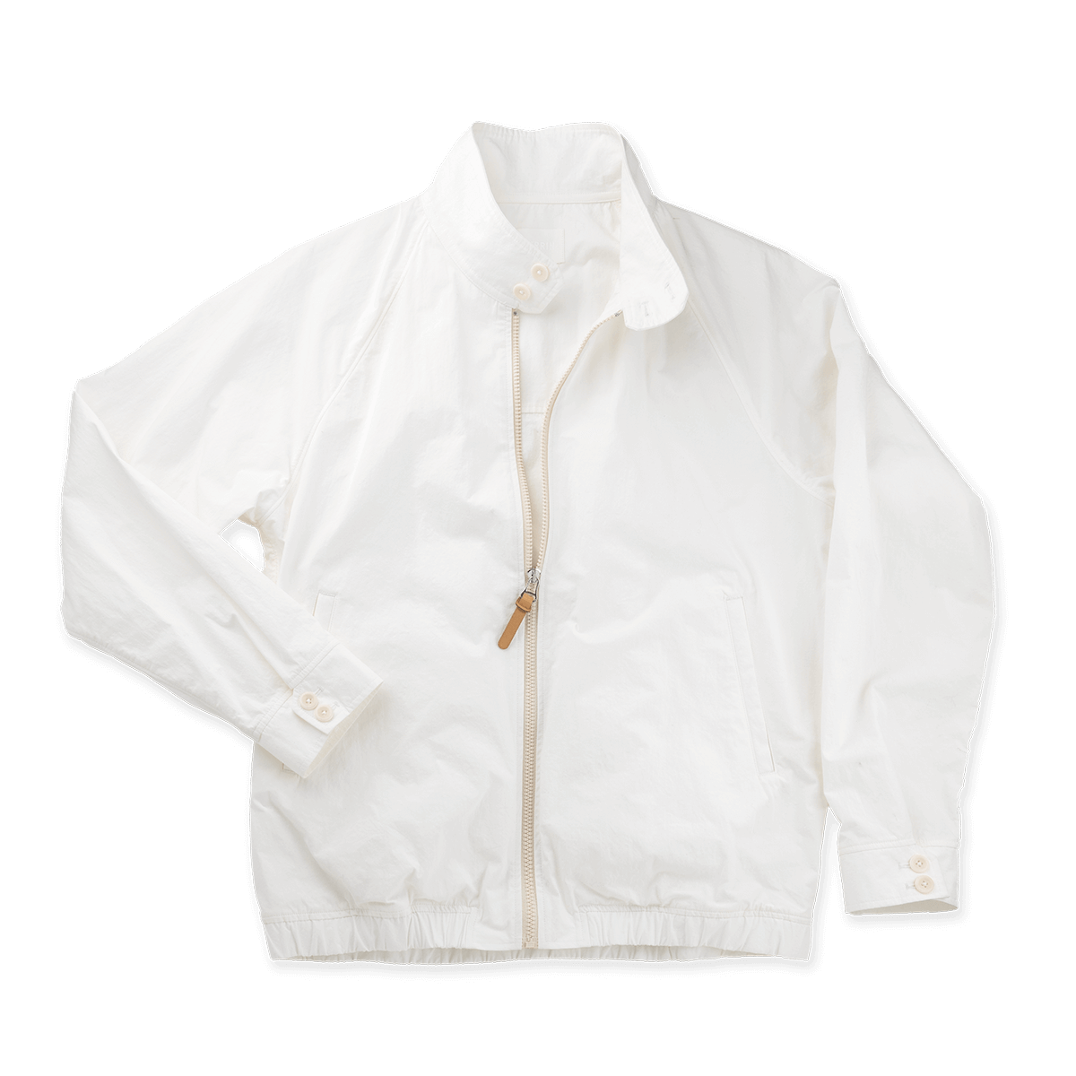 Kerrin Breezebreaker heritage-inspired jacket in white, water-resistant Japanese fabric